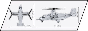 Bell Boeing V-22 Osprey tiltrotor brick model - COBI 5836 - 1090 bricks
