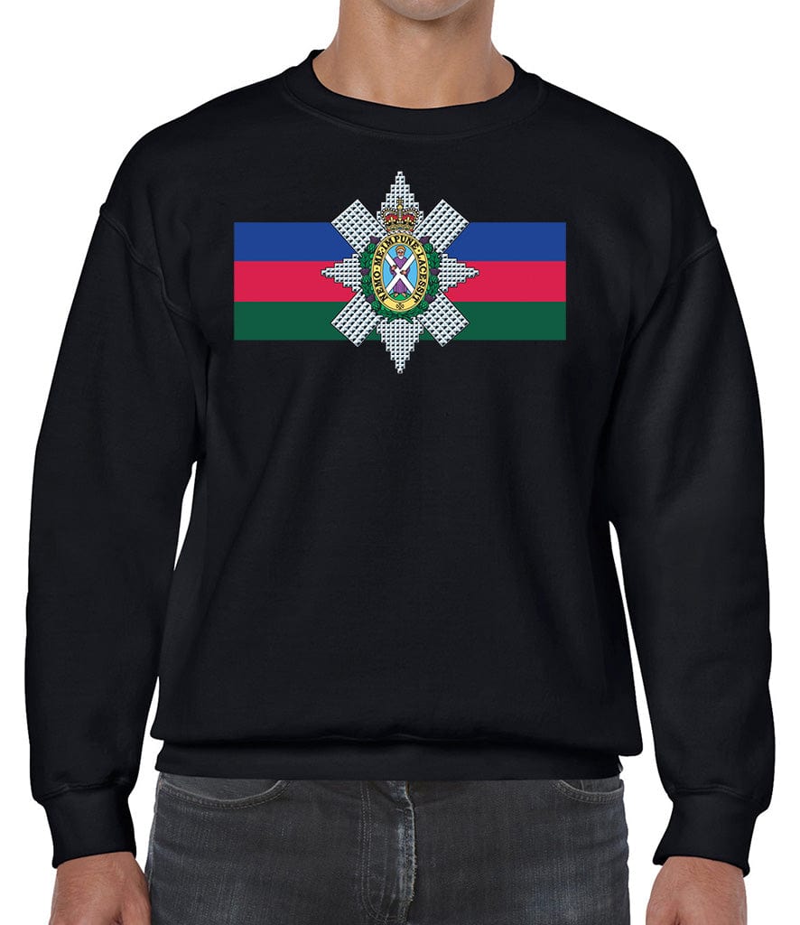 Black Watch Front Printed Sweater