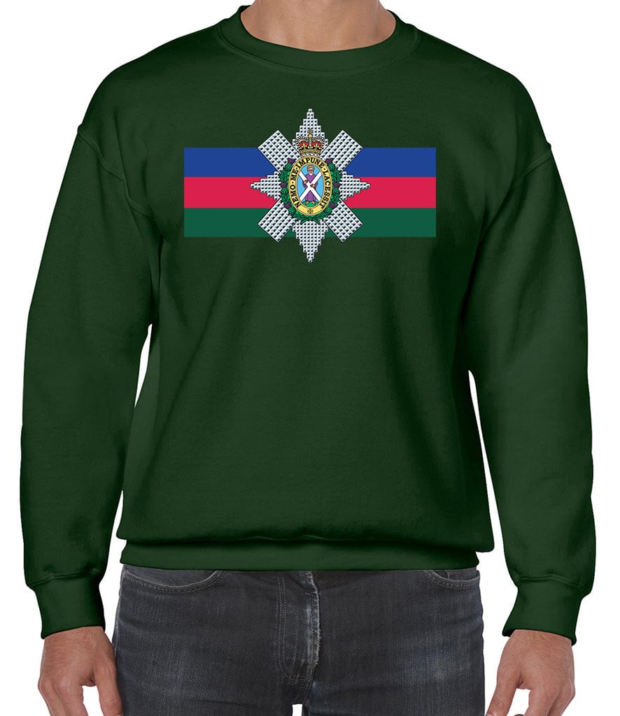 Black Watch Front Printed Sweater