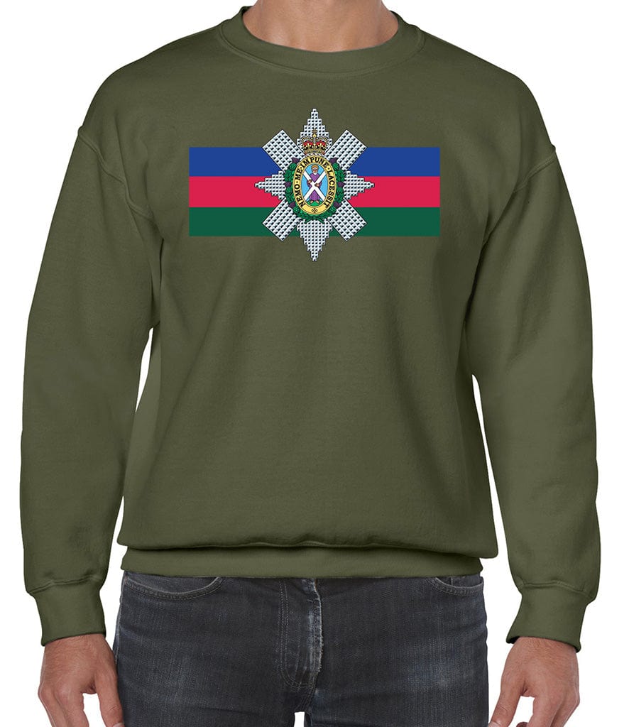 Black Watch Front Printed Sweater