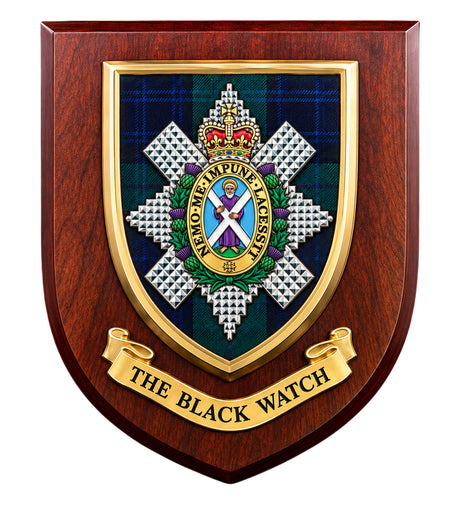 The Black Watch (Royal Highland Regiment) - Wall Shield Plaque | MOD Licensed Seller