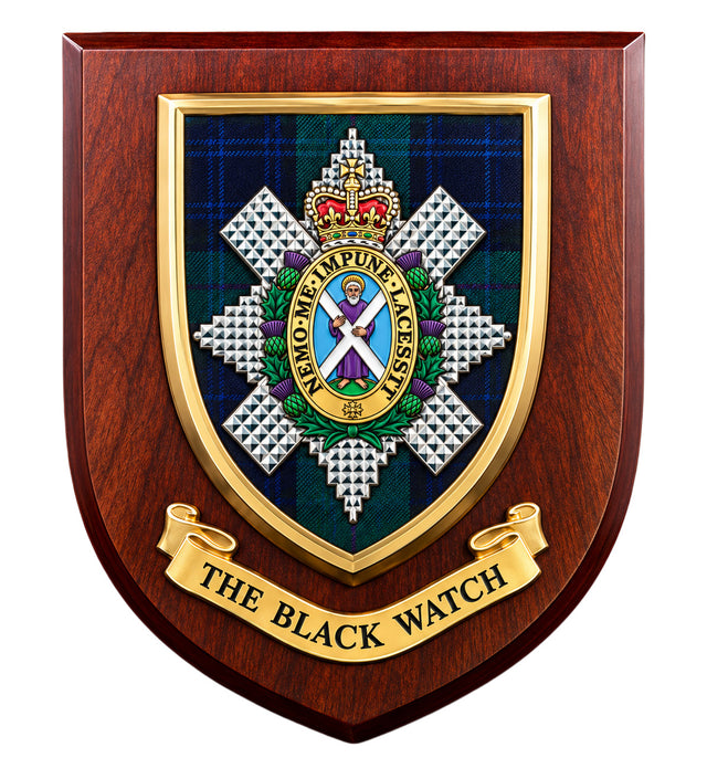 The Black Watch (Royal Highland Regiment) - Wall Shield Plaque | MOD Licensed Seller