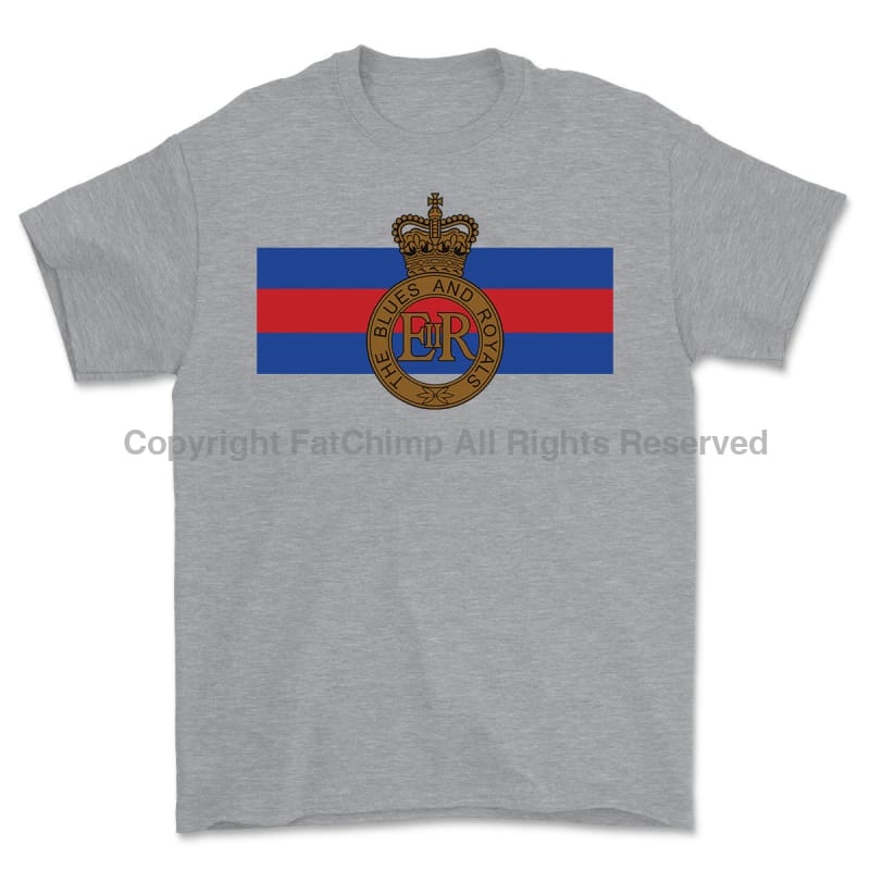 Blues And Royals Cap Badge Printed T-Shirt