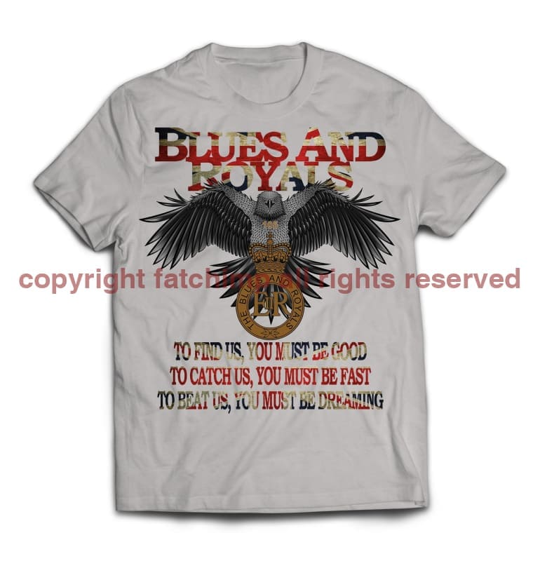 Blues and Royals Eagle Printed T-Shirt