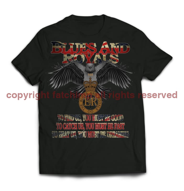 Blues and Royals Eagle Printed T-Shirt