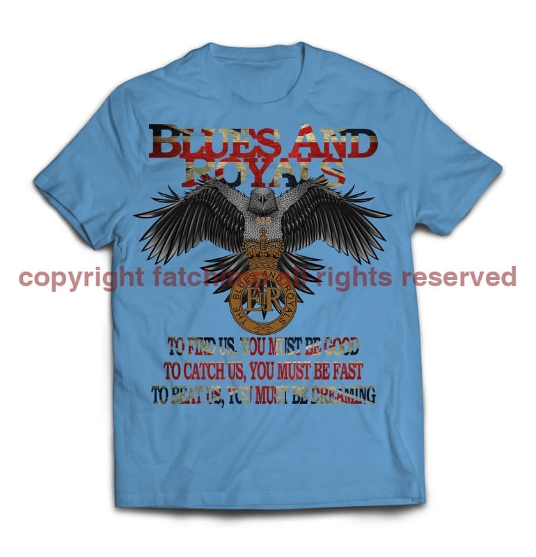 Blues and Royals Eagle Printed T-Shirt
