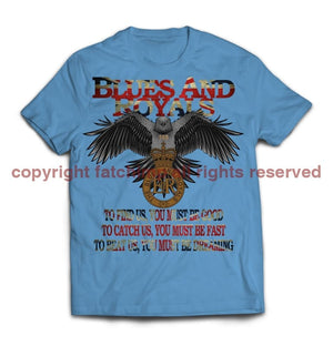 Blues and Royals Eagle Printed T-Shirt