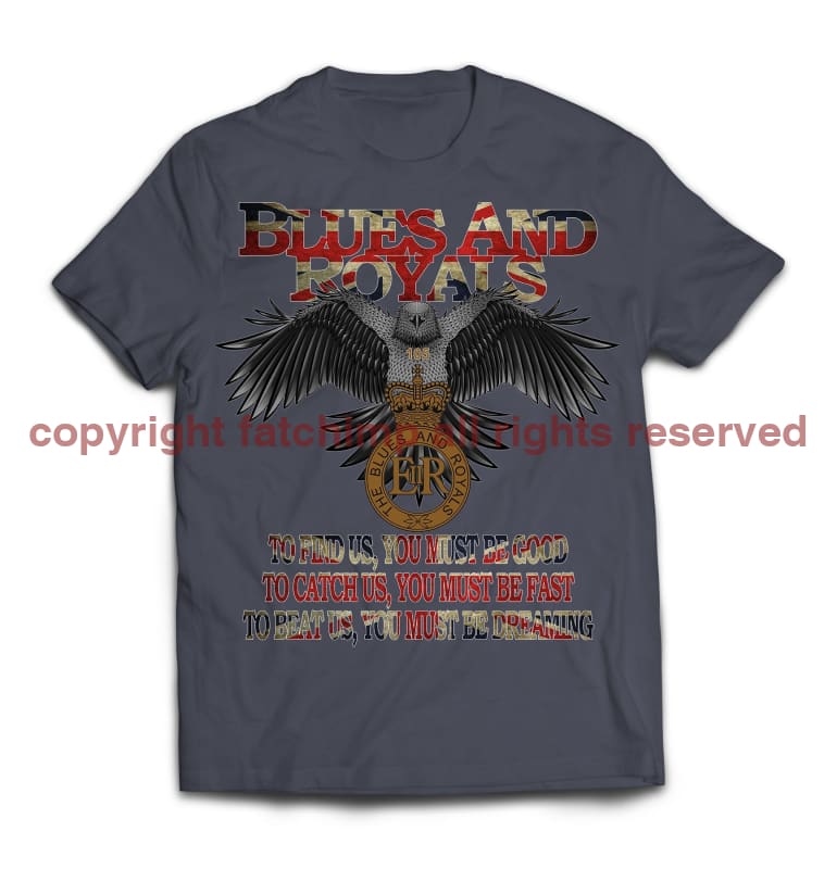 Blues and Royals Eagle Printed T-Shirt