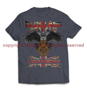 Blues and Royals Eagle Printed T-Shirt