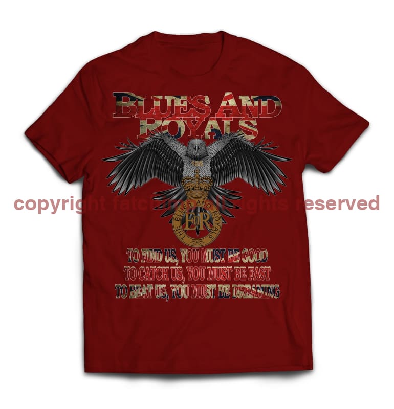 Blues and Royals Eagle Printed T-Shirt