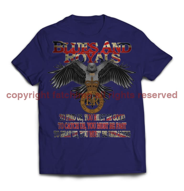 Blues and Royals Eagle Printed T-Shirt