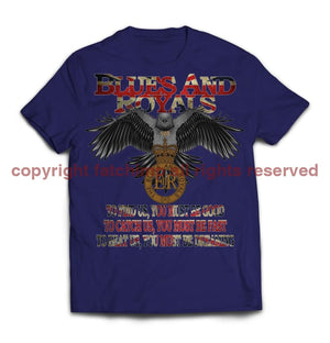 Blues and Royals Eagle Printed T-Shirt
