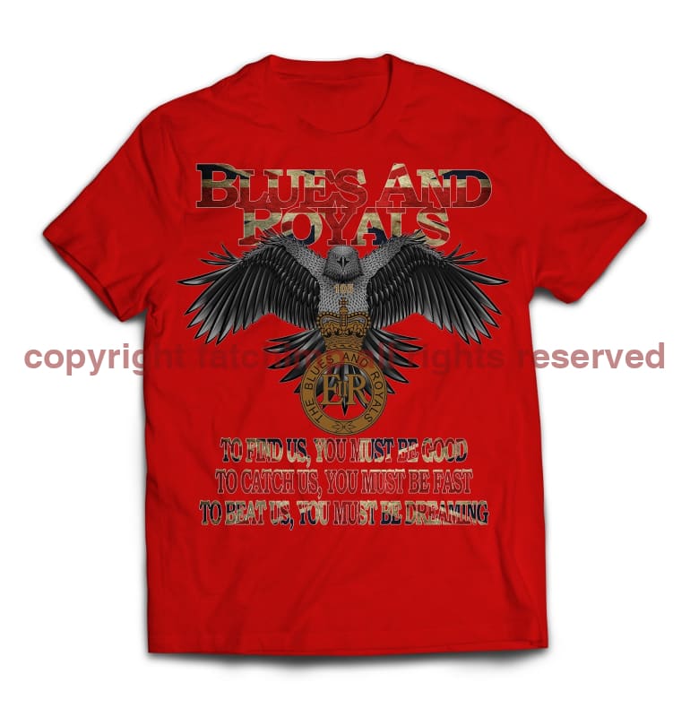 Blues and Royals Eagle Printed T-Shirt