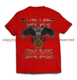 Blues and Royals Eagle Printed T-Shirt