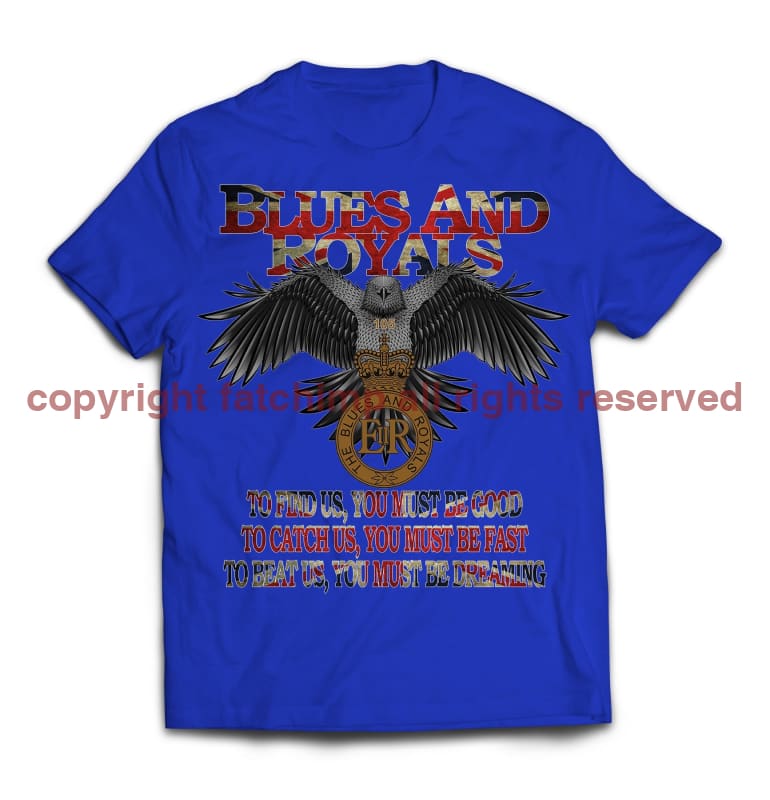 Blues and Royals Eagle Printed T-Shirt