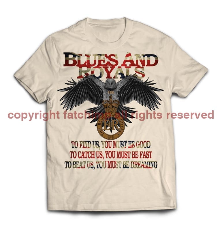Blues and Royals Eagle Printed T-Shirt
