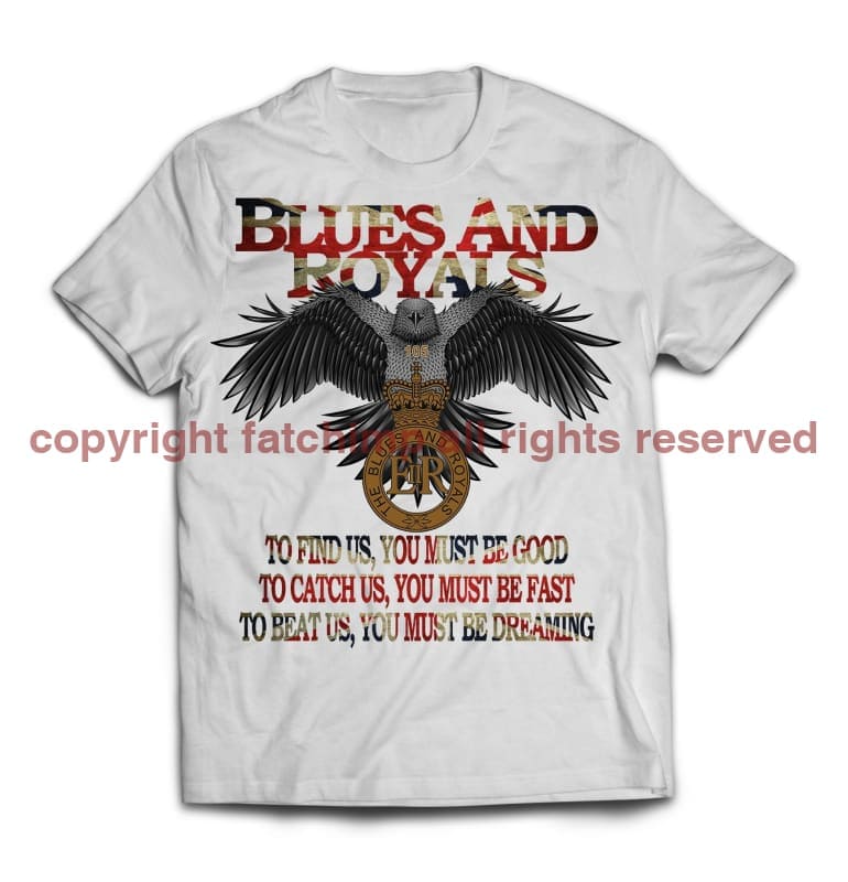 Blues and Royals Eagle Printed T-Shirt