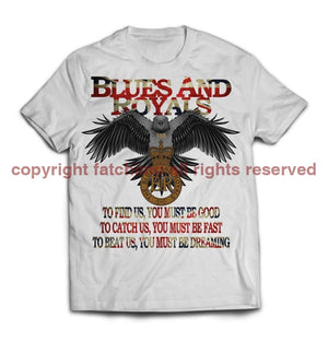 Blues and Royals Eagle Printed T-Shirt