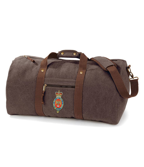 Blues and Royals Vintage Canvas Holdall