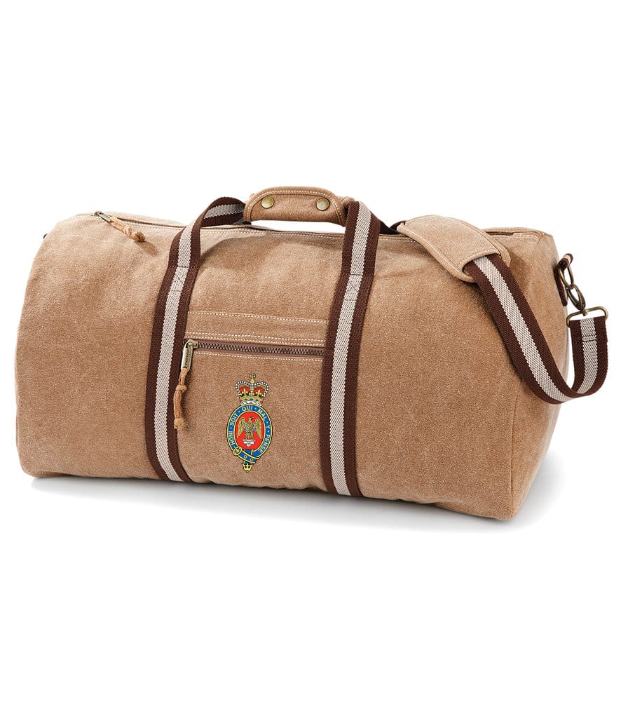 Blues and Royals Vintage Canvas Holdall