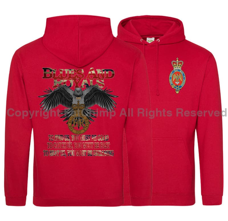 The Blues & Royals Eagle Double Side Printed Hoodie