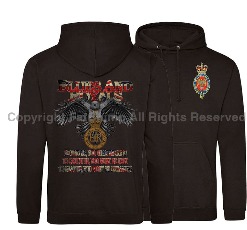 The Blues & Royals Eagle Double Side Printed Hoodie