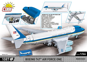 Boeing 747 Air Force One brick plane model - COBI 26610 - 1050 bricks