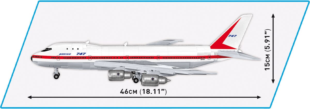 Boeing 747 First Flight 1969 brick plane model