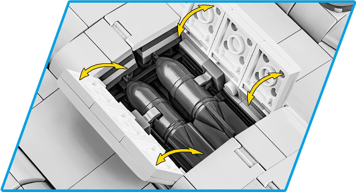 Boeing B17G "Flying Fortress" brick plane model - COBI 5750- 1210 bricks