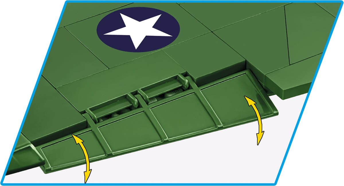 Boeing B17G "Flying Fortress" brick plane model - COBI 5750- 1210 bricks