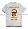 Born British Die British Skull Printed T-Shirt