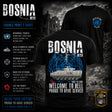 Bosnia War Warrior UN Veteran Double Print T-Shirt