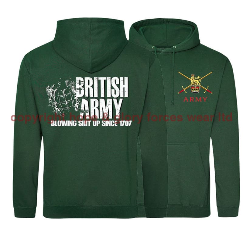 British Army Blowing Shit Up Since 1707 Double Side Printed Hoodie