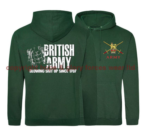 British Army Blowing Shit Up Since 1707 Double Side Printed Hoodie
