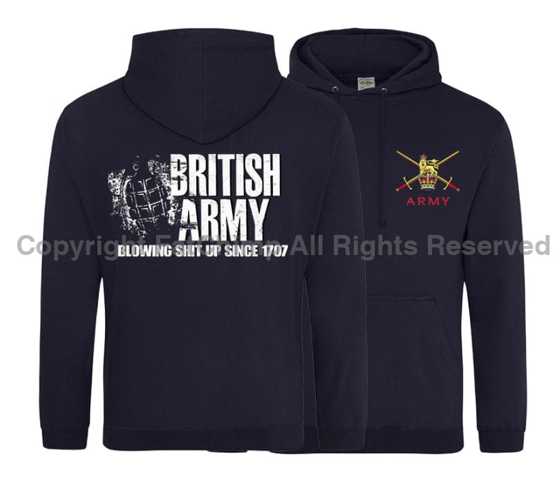 British Army Blowing Shit Up Since 1707 Double Side Printed Hoodie