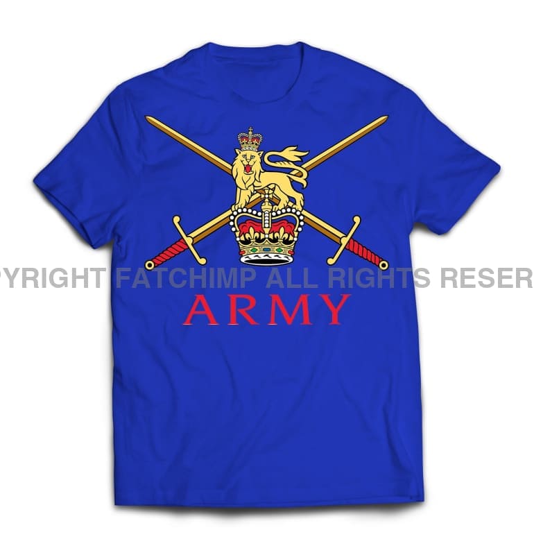 British Army Crossed Swords Printed T-Shirt