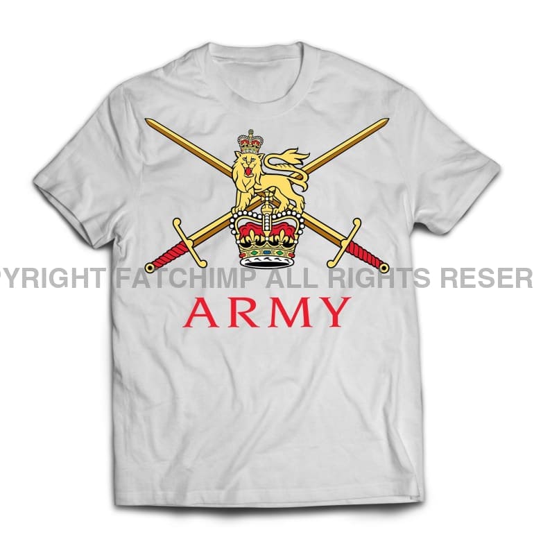 British Army Crossed Swords Printed T-Shirt