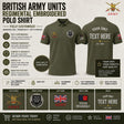 BRITISH ARMY UNITS Regimental Embroidered Polo Shirt
