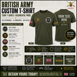 British Army Units Regimental T-Shirt Multi Logo Options