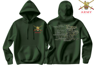 British Army Slang Mash Up Double Side Printed Hoodie