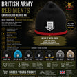 BRITISH ARMY REGIMENTS Embroidered Beanie Hat