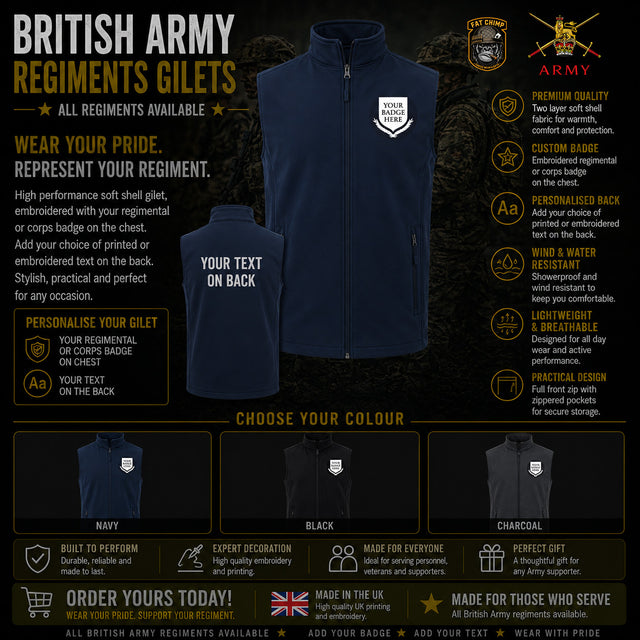 British Army Units Pro Two Layer Soft Shell Gilet