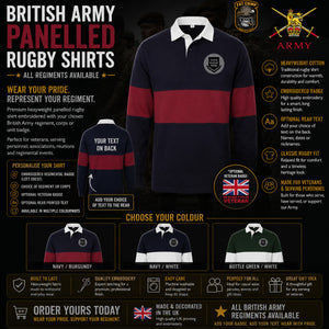 British Army Units Panelled Rugby Shirt