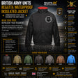 British Army Units Embroidered Regatta Waterproof Jacket
