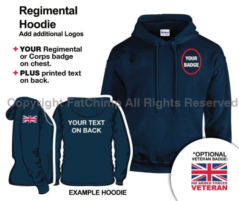 British Army Units Regimental Hoodie