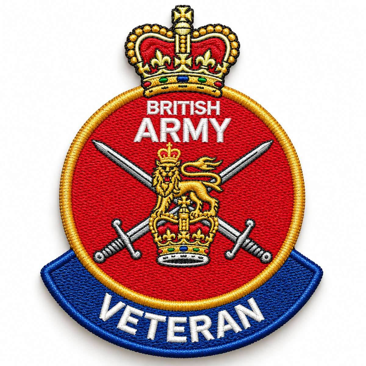 British Army Veteran Embroidered Badge
