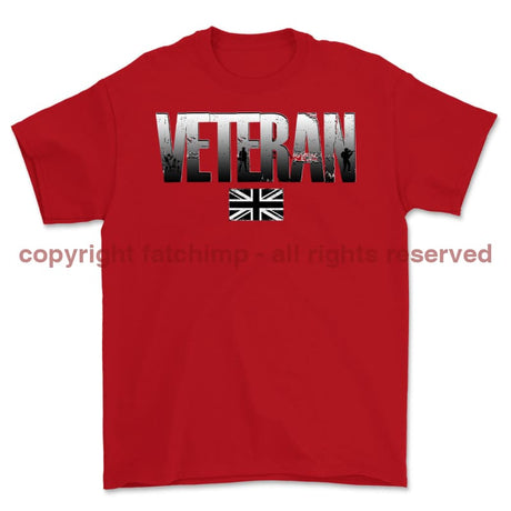British Army Veteran Printed T-Shirt