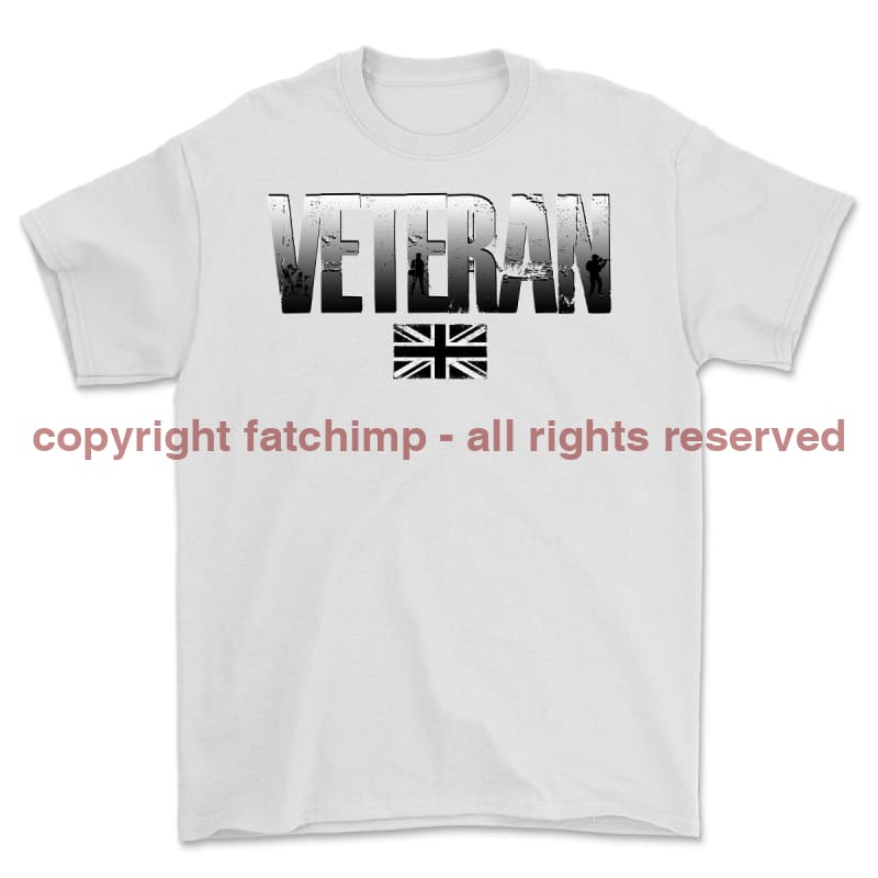 British Army Veteran Printed T-Shirt