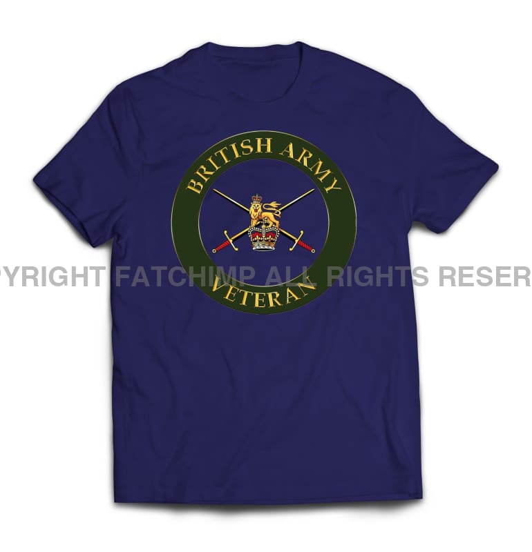 British Army Veterans Printed T-Shirt