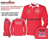 Rugby Shirts - British Regiments Long Sleeve Rugby Shirt - Build Your Own Shirt